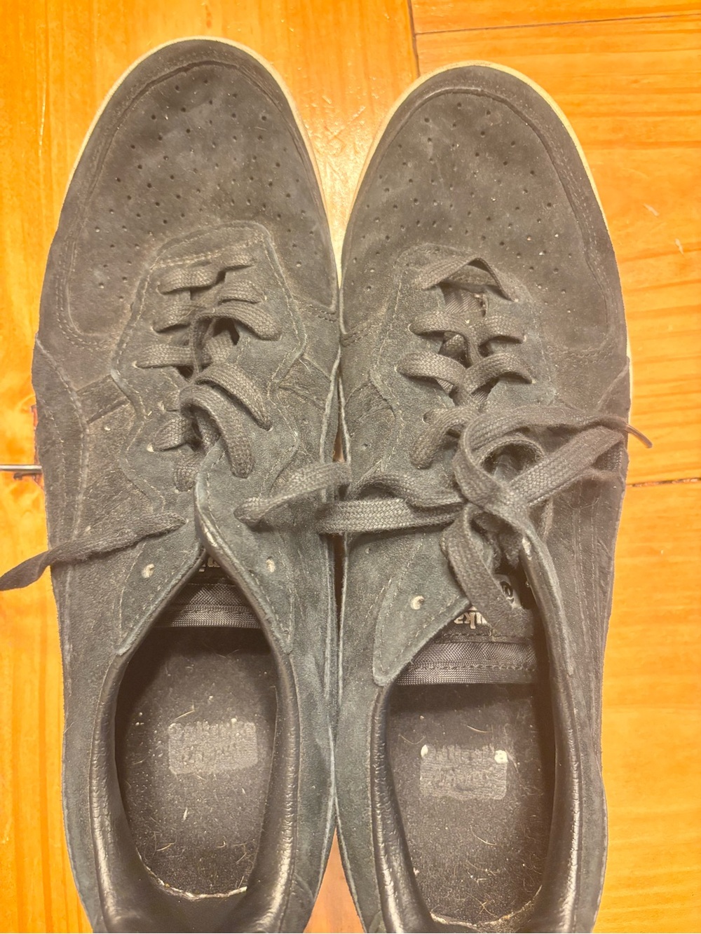 Onitsuka Tiger by Asics Black Suede Low-Top Sneakers with Cream Sole - Picture 4 of 6